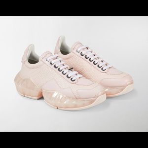 Jimmy Choo Diamond Leather Sneakers. Blush pink! Worn gently 💕